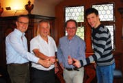 Die neue Kerngruppe: Erwin Böhi, Kurt Hollenstein, Luc Kauf und Jannik Schweizer (v. l.). (Bild: Roland P. Poschung)