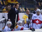 Die Schweizer Nationalmannschaft kassierte am Deutschland Cup zum Abschluss gegen Russland die erste Niederlage (Bild: KEYSTONE/GEORGIOS KEFALAS)