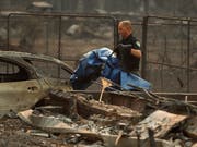 Das Feuer im Norden von Kalifornien bei Paradise ist das tödlichste, das je in der Geschichte des US-Staats verzeichnet worden ist. (Bild: KEYSTONE/AP/JOHN LOCHER)