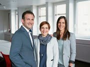 Walder-Chef Daniel Walder (37) mit seinen beiden Schwestern Sandra (36, Mitte) und Martina (34). (Bild: PD)