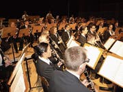 Profimusiker Remo Abächerli begeisterte als Solist auf der Posaune. Seine Musikerkollegen standen ihm in nichts nach.. (Bilder: Kurt Liembd (Kerns, 9. November 2018))