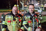 Raphael Heer tritt das Vizekommando an Manuel Bilgeri ab. (Bild: Max Eichenberger)