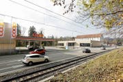 Täglich rollen bis zu 12500 Fahrzeuge über die Frauenfelderstrasse, an der bisher erst Coop einen Laden betreibt. (Bilder: Donato Caspari)