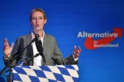Wegen der Spendenaffäre unter Druck: die AfD-Fraktionschefin Alice Weidel . (Photo by Sebastian Widmann/Getty Images)