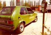 Schon vor über 40 Jahren gab es die ersten VW-Elektromodelle. Der Elektro-Golf oder E-Golf I von 1976 floppte allerdings. Bild: PD
