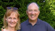 Happy: Beni Thurnheer und Kathrin Hildebrand. (Archiv SRF)