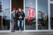 Die Thurgauer werden in Märstetten aus dem Militärdienst entlassen. (Bild: Andrea Stalder)