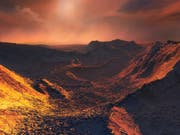 So könnte es auf der neu entdeckten Supererde aussehen: Das Zentralgestirn «Barnard's Star» spendet nur schummriges Licht. (Bild: ESO - M. Kornmesser)