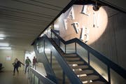 Gewerbliche Berufsschule St. Gallen im Riethüsli. (Bild: Ralph Ribi)