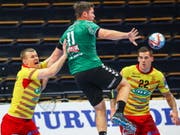Die Thuner Handballer haben zwar wacker gespielt, aber wieder verloren (Bild: KEYSTONE/EPA COMPIC/MAURI RATILAINEN)