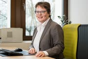 Eine der wenigen Frauen auf einem CEO-Posten einer Schweizer Retailbank: Marianne Wildi, CEO der Hypothekarbank Lenzburg. (Bild: Alex Spichale, Lenzburg, 2. November 2017)