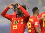 Michi Batshuayi schoss Belgien gegen Island mit einer Doublette zum Sieg (Bild: KEYSTONE/AP/FRANCISCO SECO)