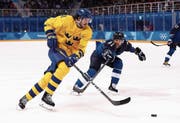 Auch an Olympia in Südkorea kam Dennis Everberg (links) für Schweden zum Einsatz.Bild: Ronald Martinez/Getty (Gangneung 18. 2. 2018)