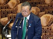 Yoshitaka Sakurada am Mittwoch im Parlament. (Bild: Keystone/AP Kyodo News)