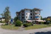 Das Restaurant Terrasse beim Spital Wolhusen, für dessen Erhalt Unterschriften gesammelt wurden. (Bild: Evelyne Beerkircher, 19. Juli 2018)