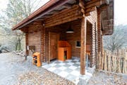 Ausstellungs-Küche bei der neuen Fuchsanlage im Natur- und Tierpark Goldau. (Bild: PD)