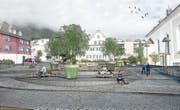 So könnte der Dorfplatz Hergiswil dereinst aussehen. (Bild: Visualisierung: PD)