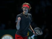 Alexander Zverev feiert seinen grössten Karriereerfolg (Bild: KEYSTONE/AP/TIM IRELAND)