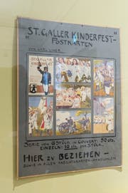 Postkarten fürs Kinderfest: Mit solchen Gebrauchsgrafiken finanzierte Carl August Liner einen Teil seines Lebensunterhalts. (Bild: Thomas Hary)