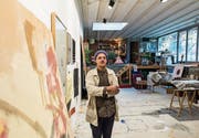 Aramis Navarro in seinem Atelier in einem ehemaligen Swimmingpool. (Bild: Thomas Hary)
