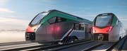 Visualisierung der Stadler-Züge für den Regionalverkehr in der Lombardei. (Bild: PD