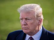 US-Präsident Donald Trump hat am Dienstag seine Antworten zur Untersuchung rund um eine mögliche Einflussnahme Russlands auf die US-Präsidentschaftswahl 2016 eingereicht. (Bild: KEYSTONE/EPA/ERIK S. LESSER)