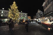 Auf dem Lehnplatz in Altdorf findet sich wohl das ein oder andere Weihnachtsgeschenk. (Bild: Urs Hanhart, Altdorf, 16. Dezember 2017)