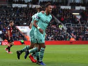 Pierre-Emerick Aubameyang schoss Arsenal zum Sieg (Bild: KEYSTONE/AP PA/JOHN WALTON)