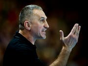 Trainer Goran Perkovac droht mit Kriens-Luzern die Finalrunde zu verpassen (Bild: KEYSTONE/ENNIO LEANZA)