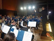 Der Musikverein Buochs an seinem Jahreskonzert. (Bild: Kurt Liembd, Buochs, 24. November 2018)