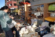 Der Adväntsmärt Lungern lockte viele Besucher aus Nah und Fern an. (Bild: Robert Hess, Lungern, 25. November 2018)