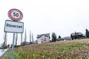 Die Ortseinfahrt von Römerswil. (Bild: Roger Grütter)