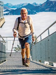 Simon Müller ist dieses Jahr 125 Mal aufs Stanserhorn gewandert. (Bild: PD)