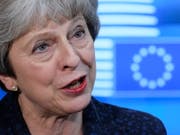 Die britische Premierministerin Theresa May hat sich am Sonntag mit einem Schreiben an die Öffentlichkeit gewandt, um für ihren Brexit-Vertrag mit der EU zu werben. (Bild: KEYSTONE/EPA/OLIVIER HOSLET)