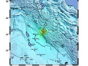 Im Westen Irans sind bei einem Erdbeben viele Menschen verletzt worden. (Bildquelle: United States Geological Survey) (Bild: KEYSTONE/EPA USGS/USGS / HANDOUT)