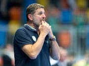 Es ist zum Verzweifeln für den Thuner Trainer Martin Rubin (Bild: KEYSTONE/NICK SOLAND)