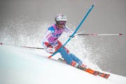 Michelle Gisin wird beim Slalom in Killington Fünfte. Bild: Johann Groder / Freshfocus