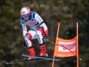 Mauro Caviezel fehlen im Super-G in Lake Louise nur 0,21 Sekunden zum Sieg (Bild: KEYSTONE/EPA/NICK DIDLICK)