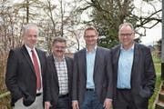 Stephan Scheidegger, Stefan Britschgi, Peter Nüesch sowie Ueli Strauss (von links). (Bild: Adi Lippuner)