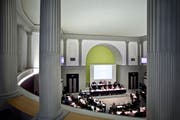 Die Synode der reformierten Kirche Kanton Luzern tagt im Kantonsratssaal des Regierungsgebäudes in Luzern. Die Frage, ob Pfarrpersonen künftig nicht mehr vom Volk gewählt werden, spaltet die Landeskirche. (Bild: Pius Amrein)