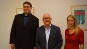 Benjamin Kalotay (neu im Pfarreirat), Josef Schurtenberger (wiedergewählter Kirchenpräsident) und Nicole Merz (neu in der Rechnungsprüfungskommission). (Bild: PD)