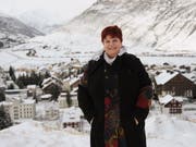 Yvonne Baumann im Januar 2017, ihrem ersten Jahr als vollamtliche Gemeindepräsidentin von Andermatt. (Bild: Urs Hanhart, 4. Januar 2017)