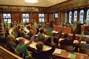Die Synodalen haben sich gestern im Kantonsratssaal zur diesjährigen Herbstsession getroffen. (Bild: Roger Fuchs)