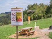 2018 war teilweise so niederschlagsarm, dass grossflächig Feuerverbote erlassen wurden, wie hier im Neckertal. (Bild: Hanspeter Schiess)