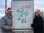 Stefan Hafner (links) und Deborah Angehrn vom OK des Bummelsunntigs. (Bild: PD)