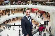 Centermanager Jan Wengeler anlässlich der Eröffnung der Mall of Switzerland. (Bild: Nadia Schärli (Ebikon, 8. November 2017))