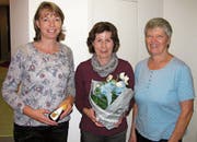 Von links: Ruth Gasser-Spichtig, Pia Rohrer-Ming und Präsidentin Paula Halter-Furrer. (Bild: PD)