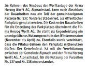 So informierte der Gemeinderat im« Blettli» im Januar 2017.