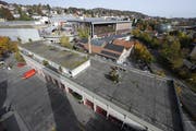 Das Depot der Berufsfeuerwehr an der Notkerstrasse 44. Es soll aufgestockt werden. (Bild: 13. Oktober 2008)