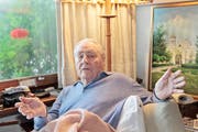 Baron Eduard von Falz- Fein an seinem 100. Geburtstag, in seiner Villa in Vaduz (Bild: Elma Korac)